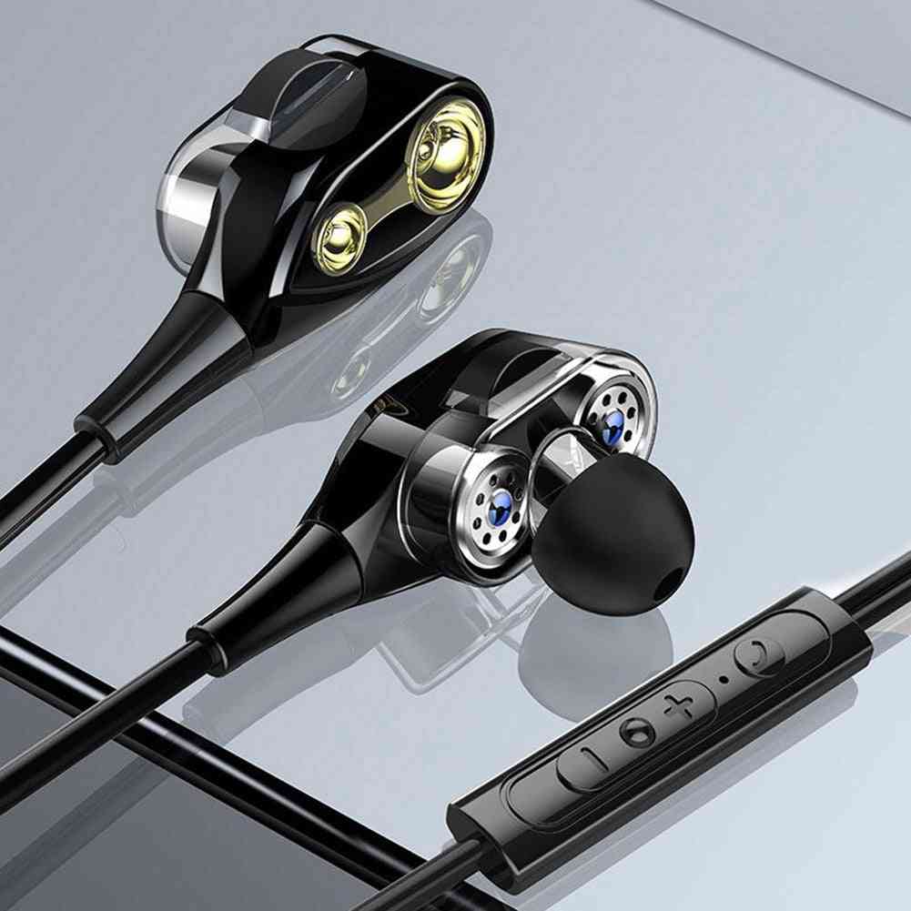 Balanced Armatured, dynamisches 2-Treiber-Schwingspuleneisen, kabelgebundener Ohrhörer