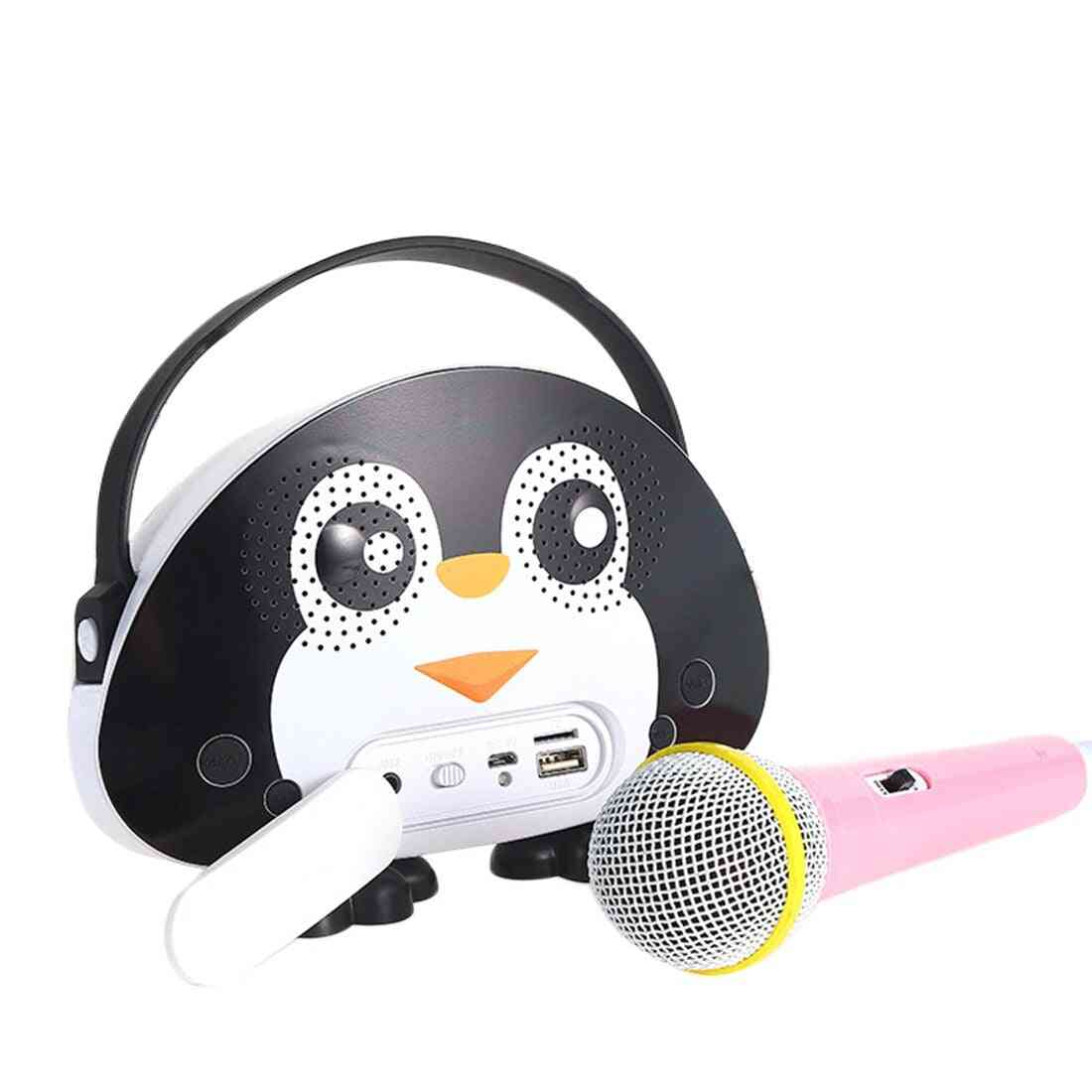Dziecięcy przenośny głośnik bluetooth bezprzewodowy soundbar karaoke z mikrofonem