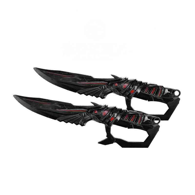 2 épées de couteau en plastique, jouet d'accessoires de fête d'halloween