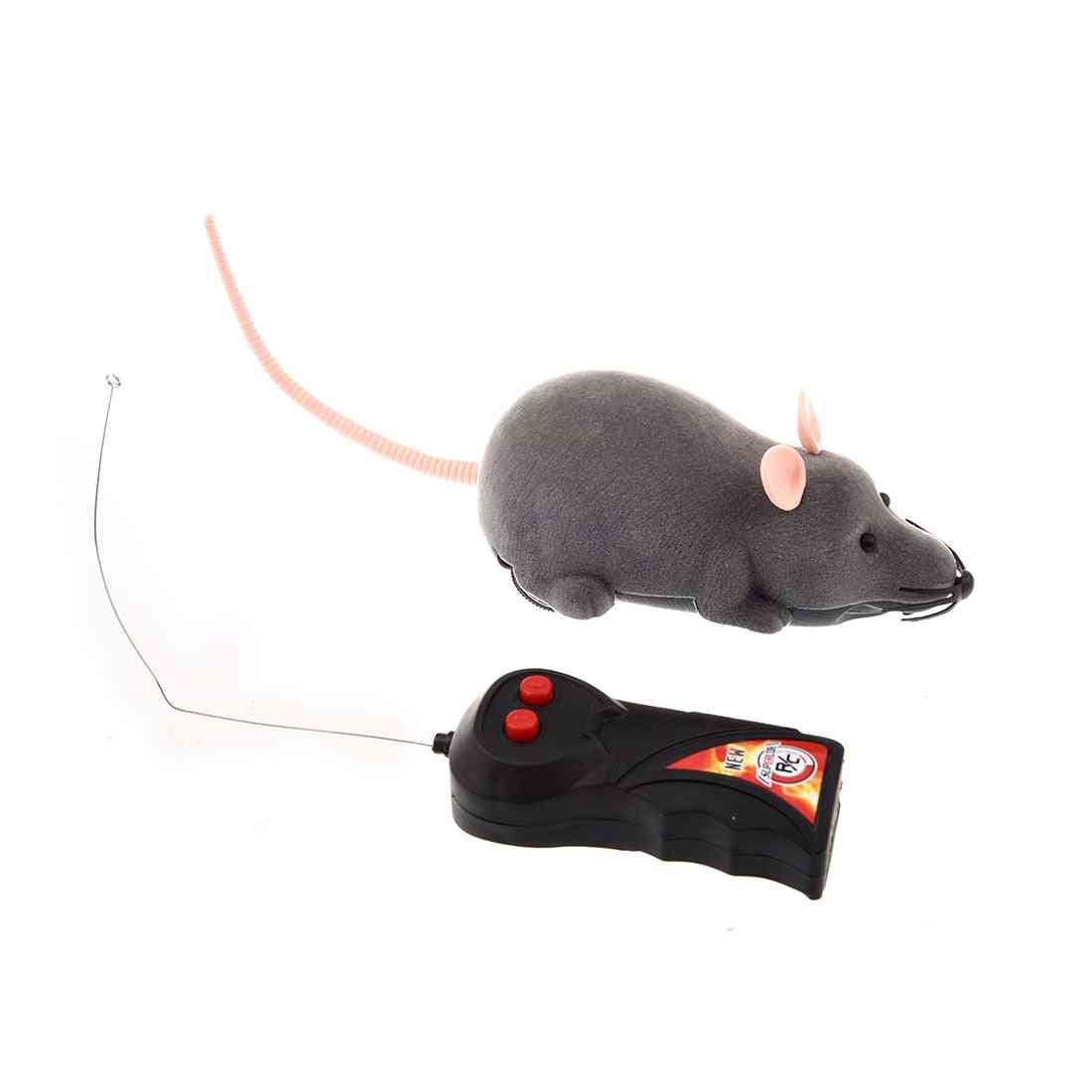 2 מצבים אלחוטי חשמלי, שלט רחוק, צעצוע עכבר לחיות מחמד