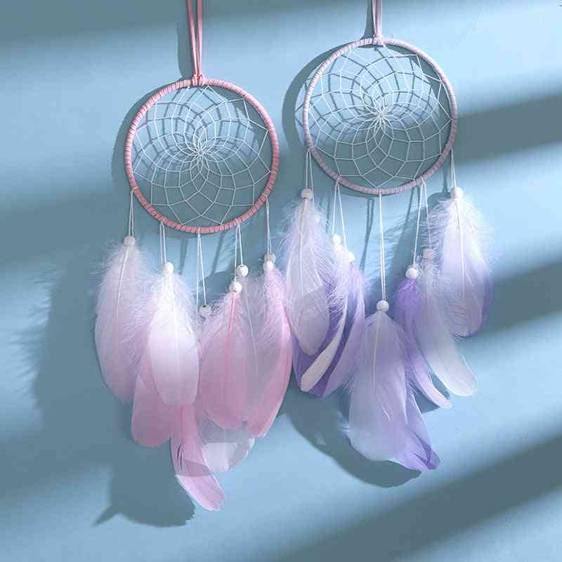 Dream Catcher- Feather Wall Hanging, Wind Chimes Art For Home Decoration