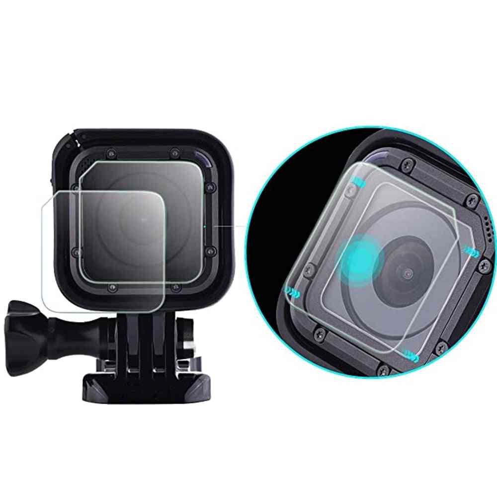 New Camera Tempered Glass Lens With Screen Protector Film For Gopro Hero