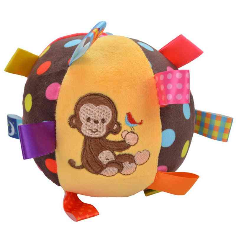 меки пълнени топки с щампа за новородено бебе