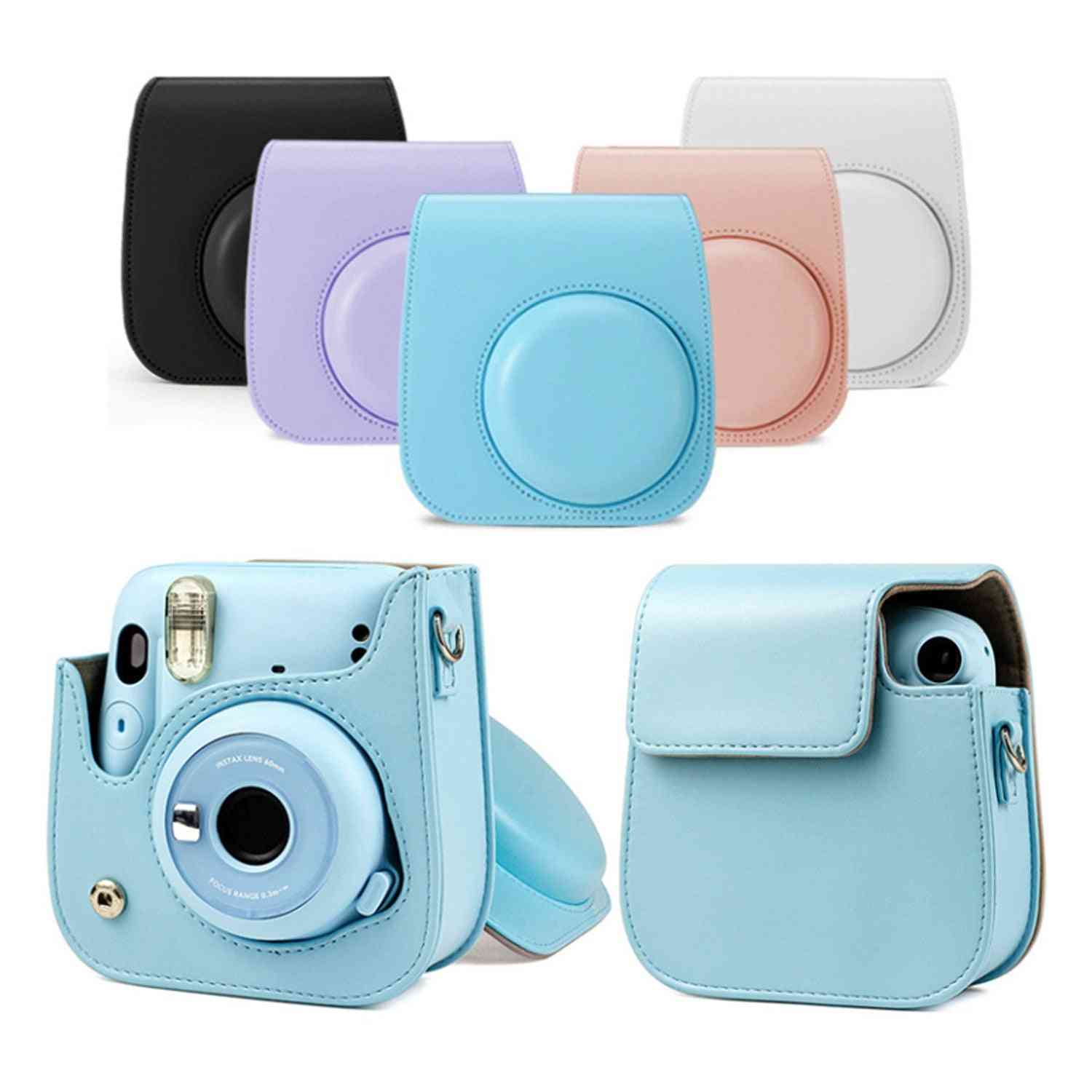 Portable Camera Pu Leather Protective Bag