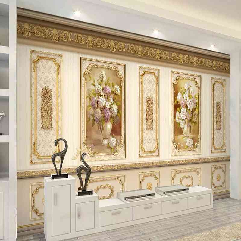 3d Wall Cloth Living Room - Tv Background Decoration Wallpaper