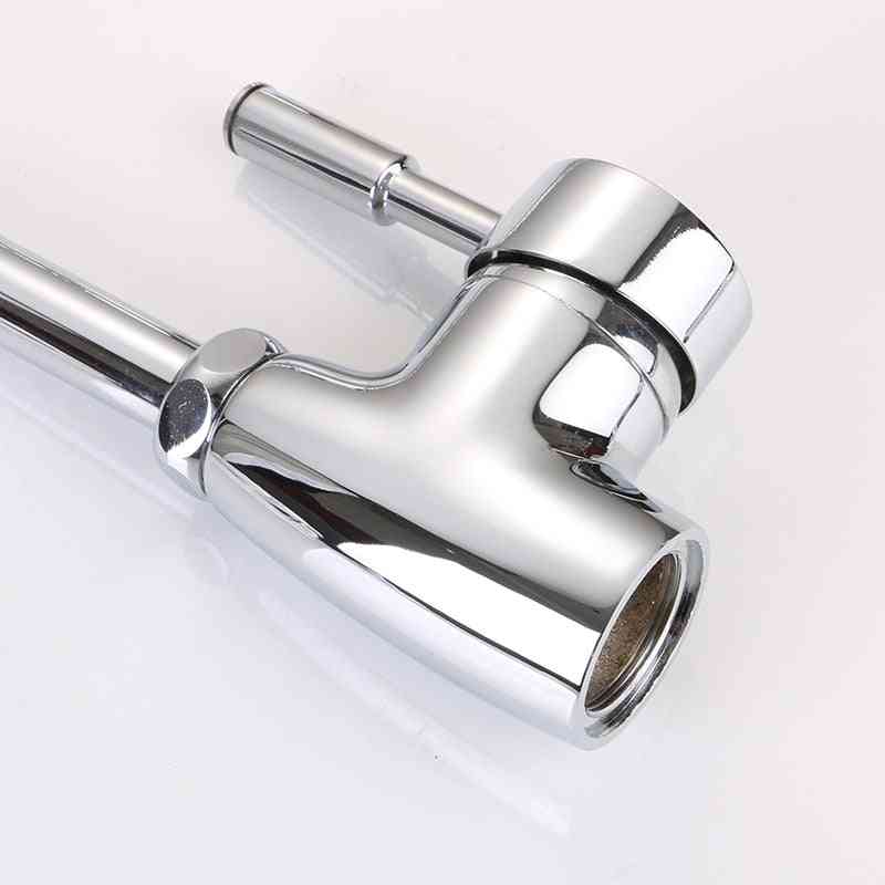 360-degree Rotatable Spout, Single Handle, Kitchen Spigots Sink, Basin Brass (a)