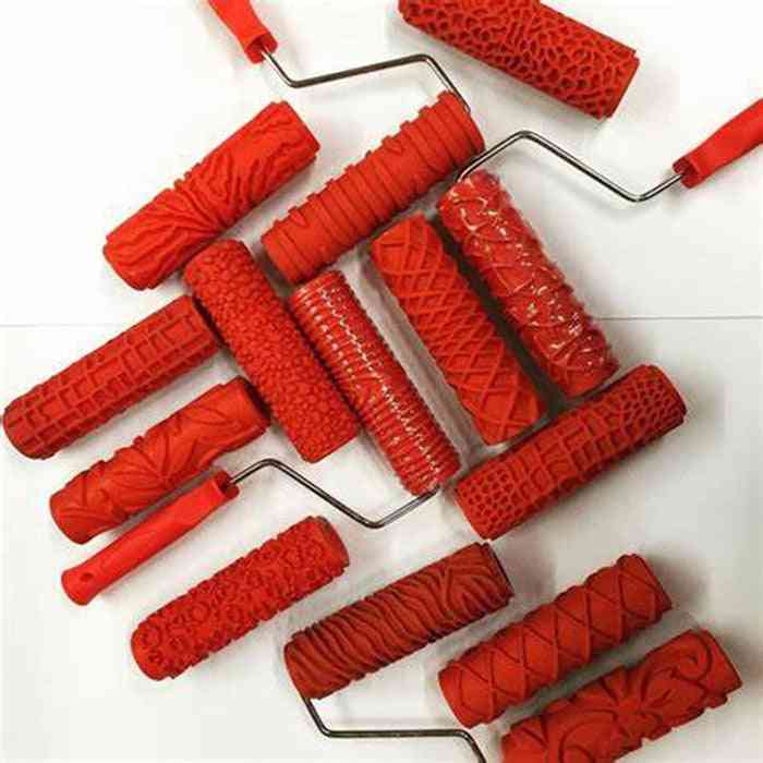 Decorative Paint Roller Brush, Pattern Embossed, Texture Painting Tools (7 Inch Eg321t)