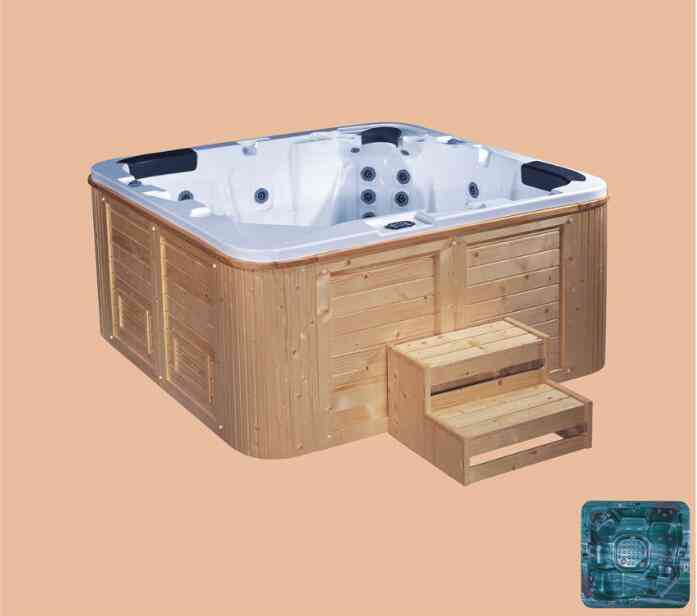 Whirlpool Swimming Pool Acrylic Hydromassage Surfing Stepped Spa
