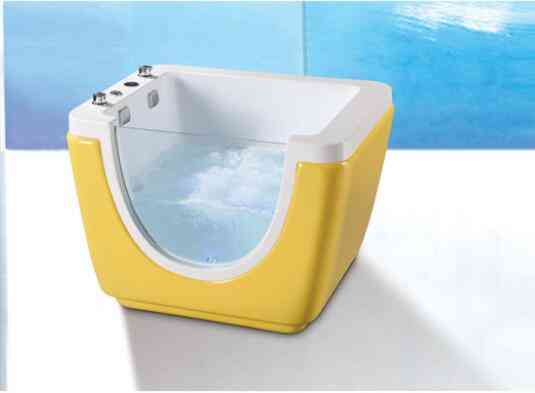 1100x850x850mm Infant Baby Portable Disinfection Acrylic Hydromassage Waterfall Bathtub