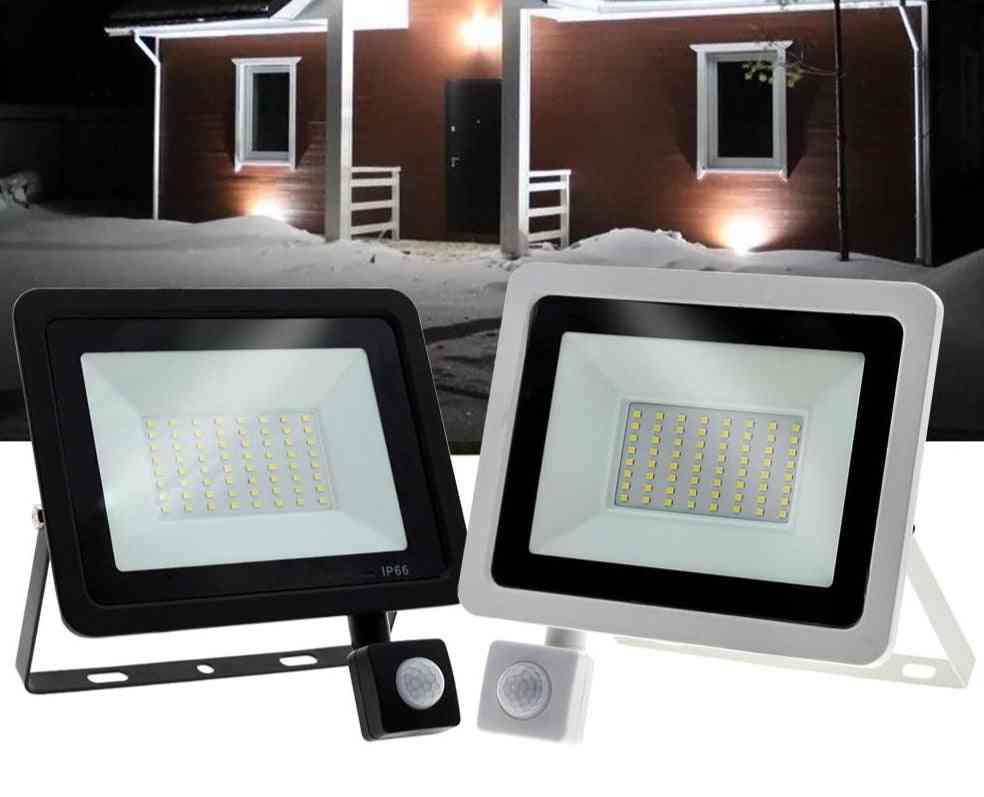 Adjustable Floodlight With Pir Motion Sensor Outdoor Led Spotlight