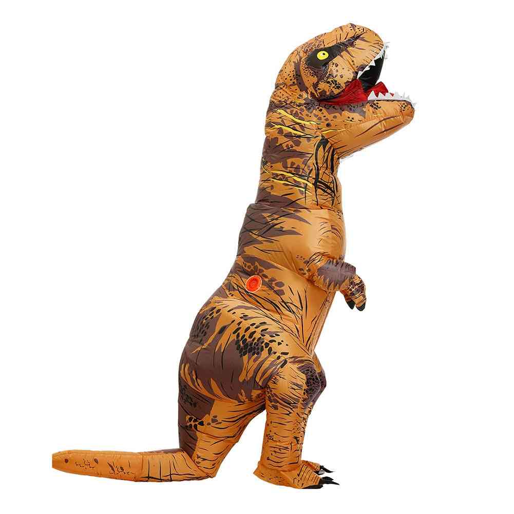 Mascotte de dinosaure gonflable, déguisement cosplay, femme, enfant