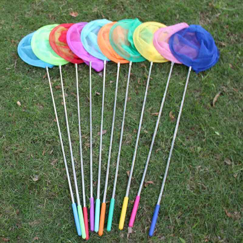 Rainbow Telescopic Butterfly Net, Insect Catching Nets For