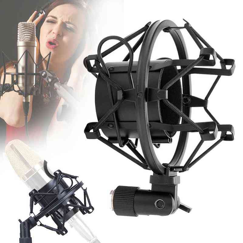 Microphone Shock Mount Adjustable Spider Recording Metal Bracket