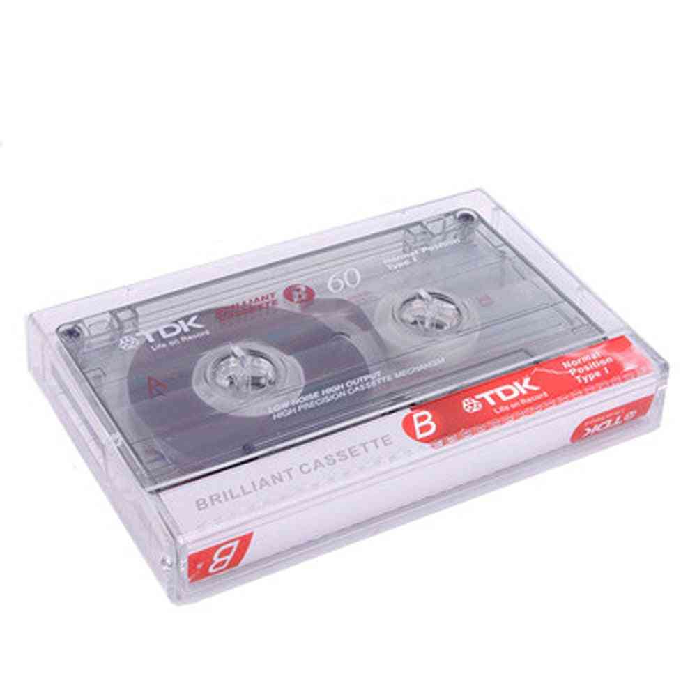 Standard Cassette Blank Tape Player Empty Magnetic Audio Recording
