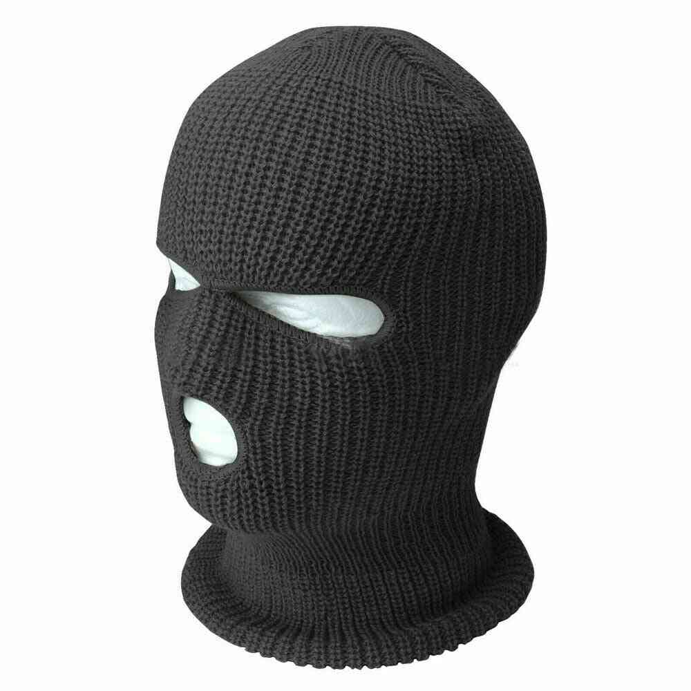 3-hole Balaclava Full Face Cover, Hat Scarf, Warm Mask