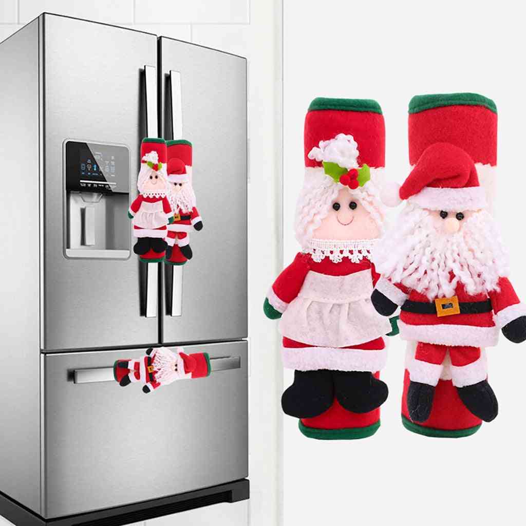 Christmas Refrigerator Door Handle Cover