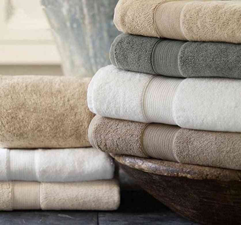 Cotton Beach Terry, Thick Luxury, Solid Bath Towel