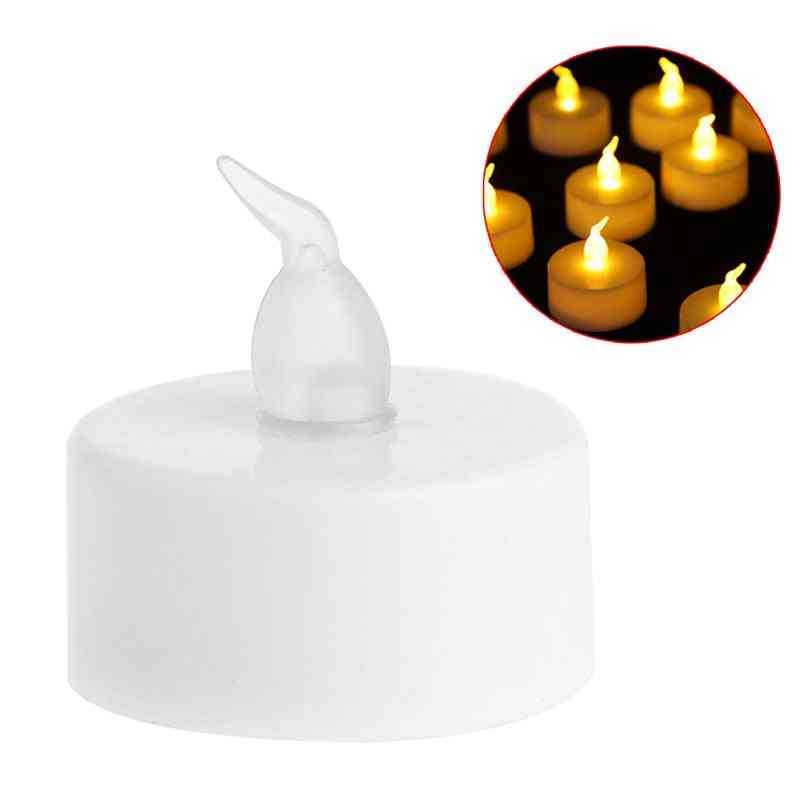 Led Candle Light, Battery Powered Lamp, Color Flame Flashing