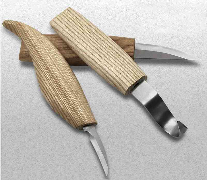 Wood Carving Cutter Hand Tool Set, Chisel Diy Wood Knife Chip Knives