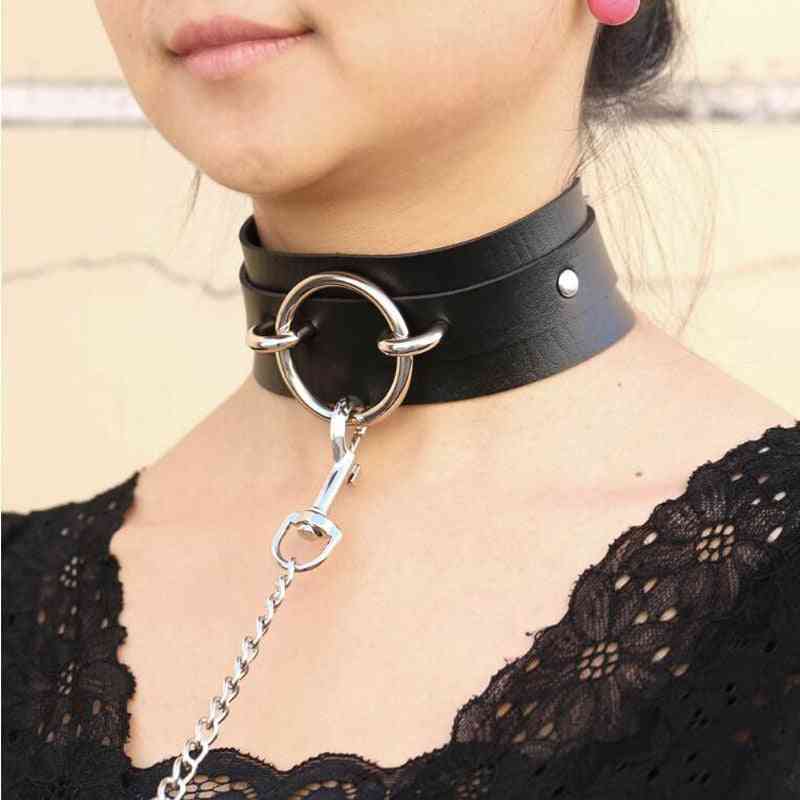 Collar Leather Chokers Necklaces