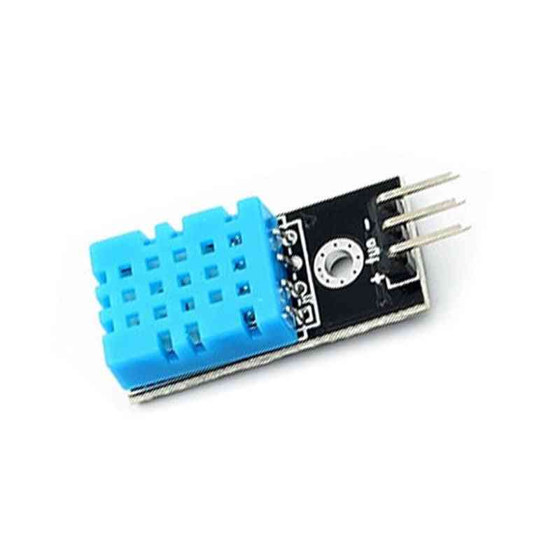 цифров сензор за температура и влажност dht11 модул с кабел за arduino електронни diy интелигентни сензори (както е показано)