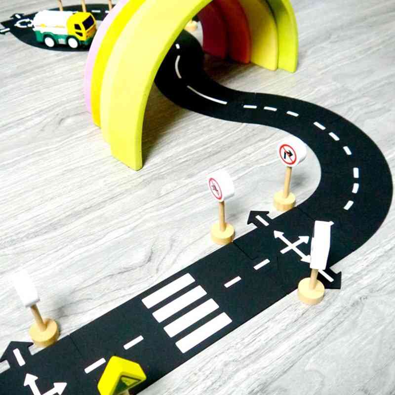 Pvc- Road Car Track, Play Puzzle Game, Mat Floor Carpet