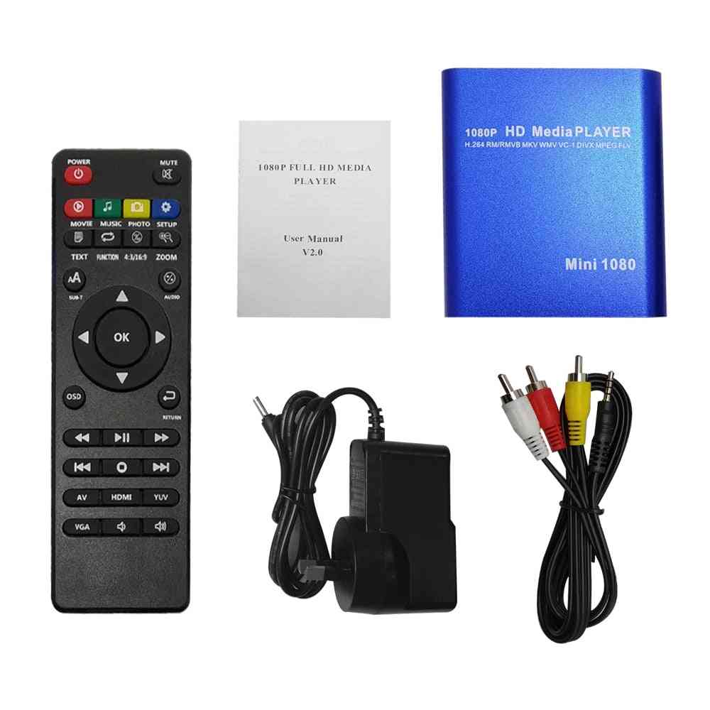Hd Usb External Media Player With Hdmi Compatible Sd Tv Box