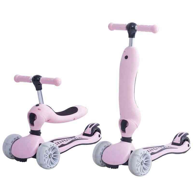 Otroški 3 kolesi zložljivi skuterji, ravnotežno kolo