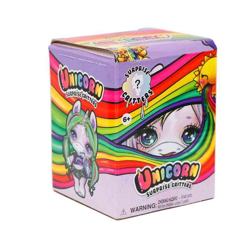 Slime Unicorn's Horn, Rainbow Crystal Clay, Slim Doll, Rocking Girl Toy