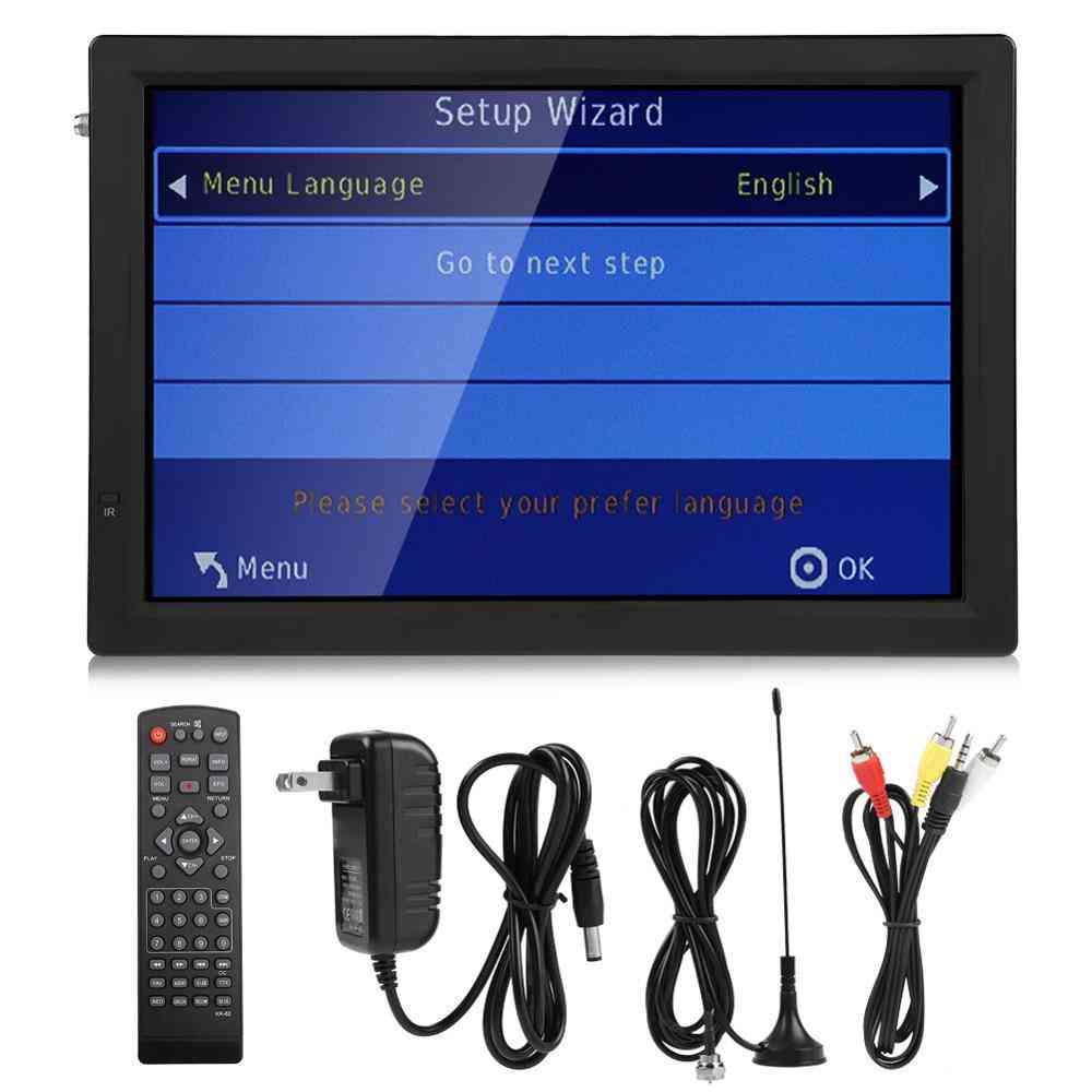 Prenosná- digitálna televízia atsc, video prehrávač, LCD televízor