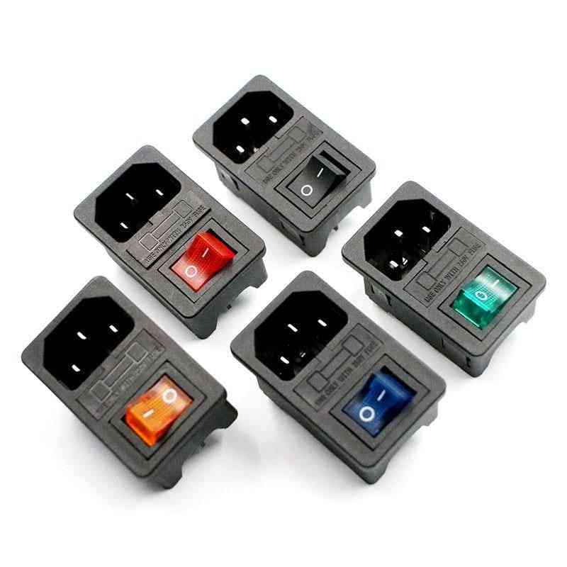 Iec320 C14- Inlet Power, Socket Fuse Switch, Plug Connector