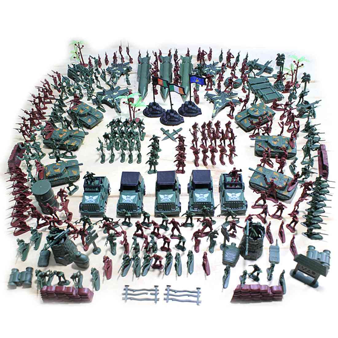 301pcs- Plastic Soldier Model, World War-ii Soldier, Military Toy Set