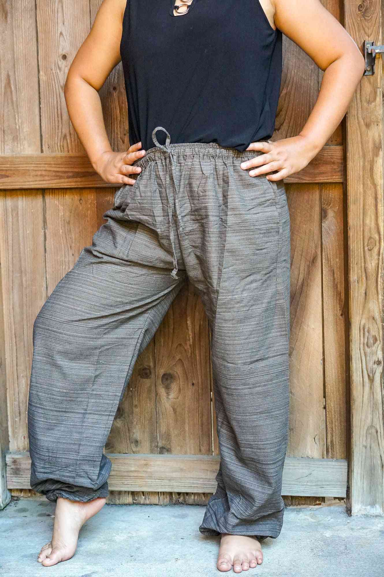 Pantaloni gipsy hippie boho di cotone