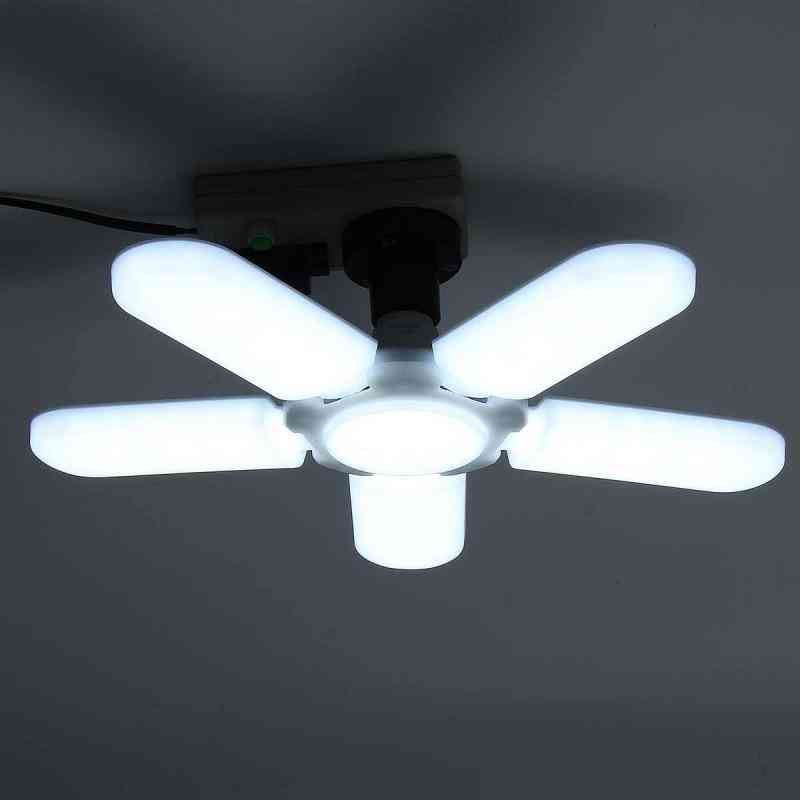 Deformable Folding Fan Blade, Led Work Light / Adjustable Ceiling Lamp