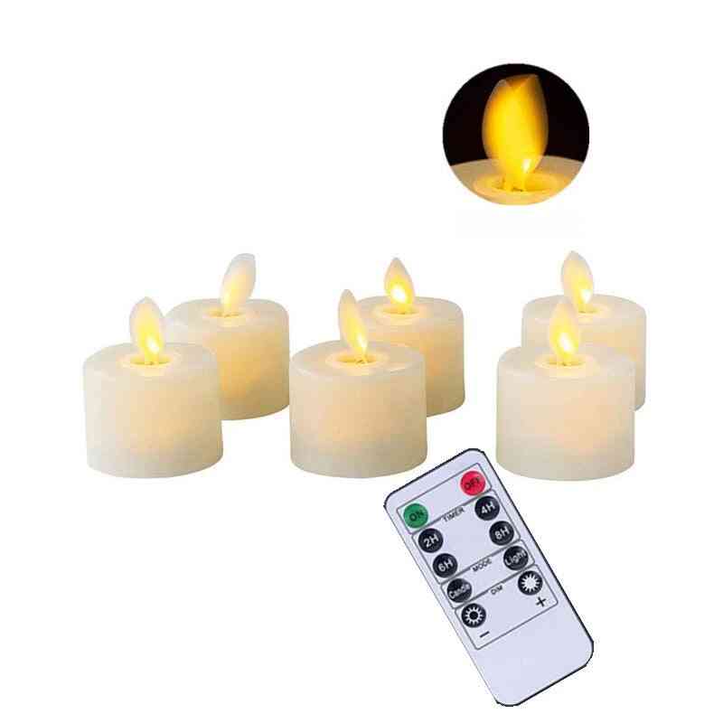 Remote / Not-remote Flameless Dancing Led Candles Lamp