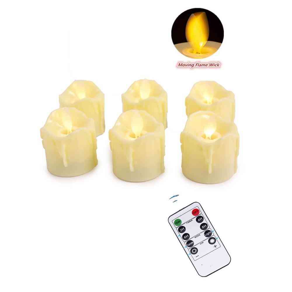 Remote / Not-remote Flameless Dancing Led Candles Lamp