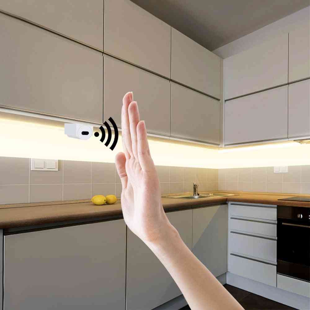 интелигентен превключвател с ръчно почистване, светодиодни светлини за шкафове, лента със сензор за движение на ръката