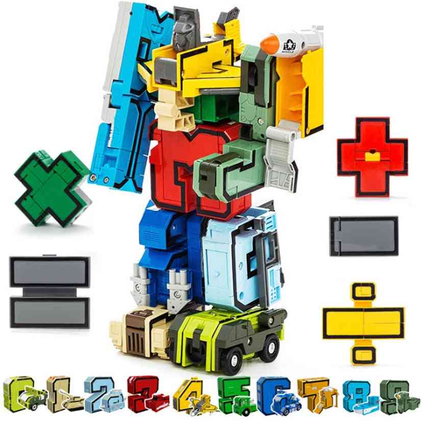 15pcs Assembling Building Block Robot Educational Action Figure