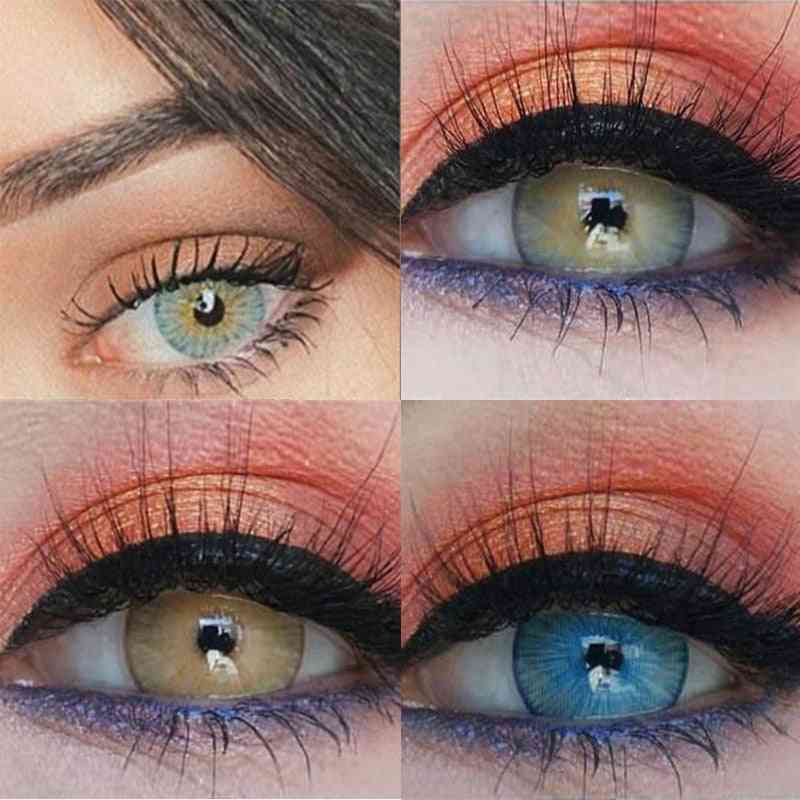 Lentes de contato de cor natural para olhos