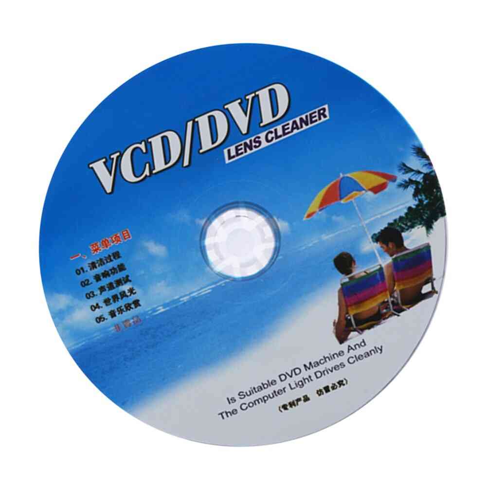 Cd/ Vcd/ Dvd Player Lens Cleaner, Dust Removal Cleaning, Fluids Disc Restore Kit (1)