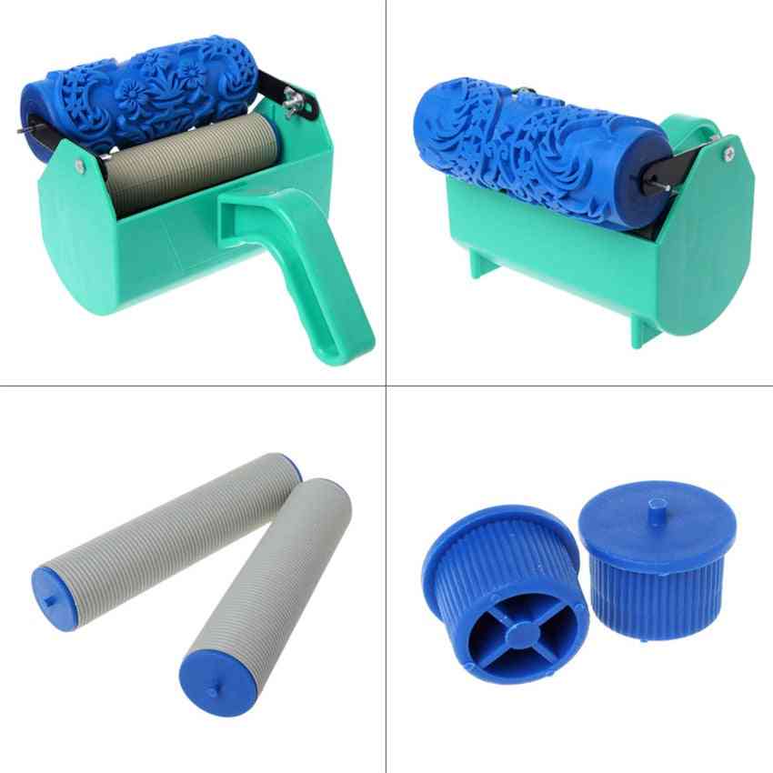 Flower Wall Decoration- Patterned Paint Rollers, Rubber Brush Machine