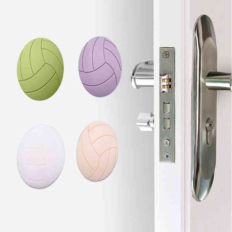 Soft Rubber Pads To Protect The Wall Floor Self Adhesive Door Stopper Volleyball Styling Fender Non-slip Stickers