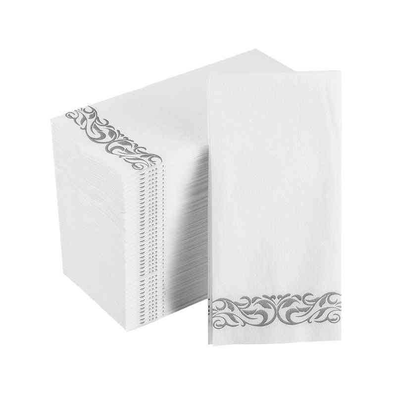 Disposable Hand Paper, Soft And Absorbent Linen-feel Napkins