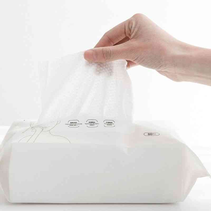 Disposable Cotton Face Tissue, Towel Wipes Makeup Remover