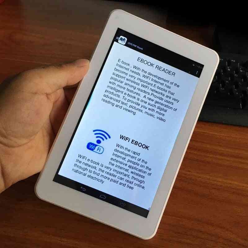 Lecteur numérique intelligent d'ebook wifi à écran tactile de résolution hd