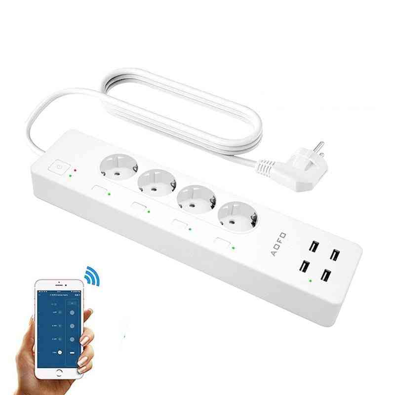 Wifi Power Strip Surge Protector Smart Plugs Usb Ports Extension Cord