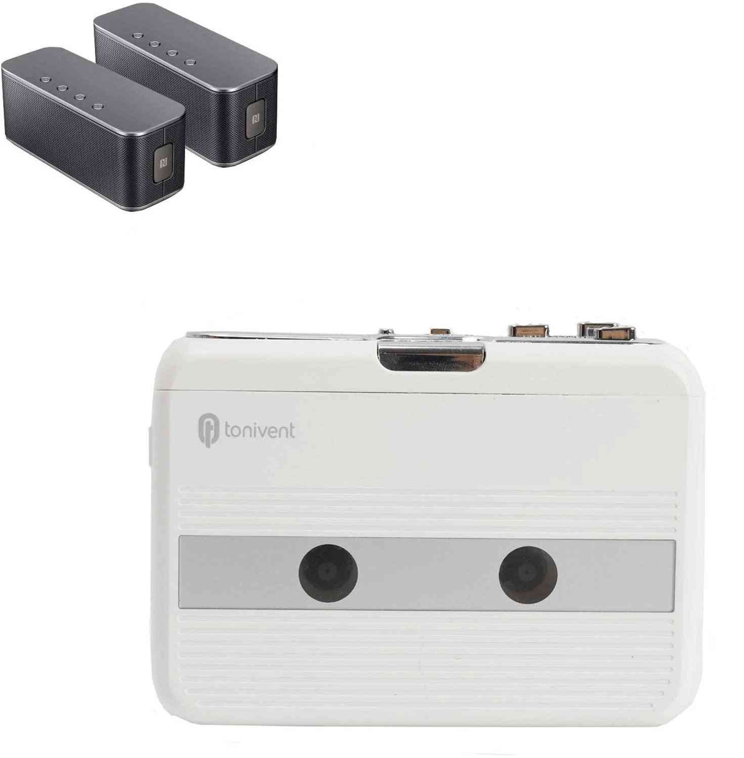 Bluetooth Cassette Player- Transmit Tape, Earphone Speaker With Fm Radio
