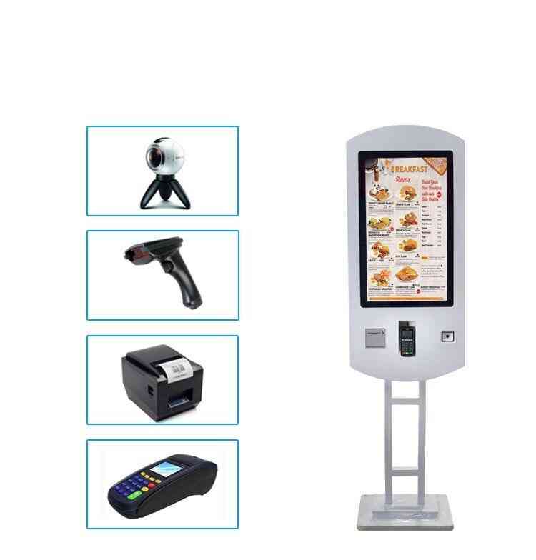 Tft Lcd- Touch Screen, Restaurant Wifi, Fast Food Ordering Kiosk