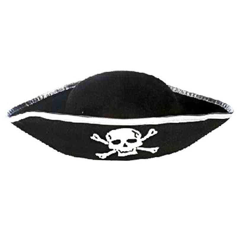 Tri rohový pirátský klobouk