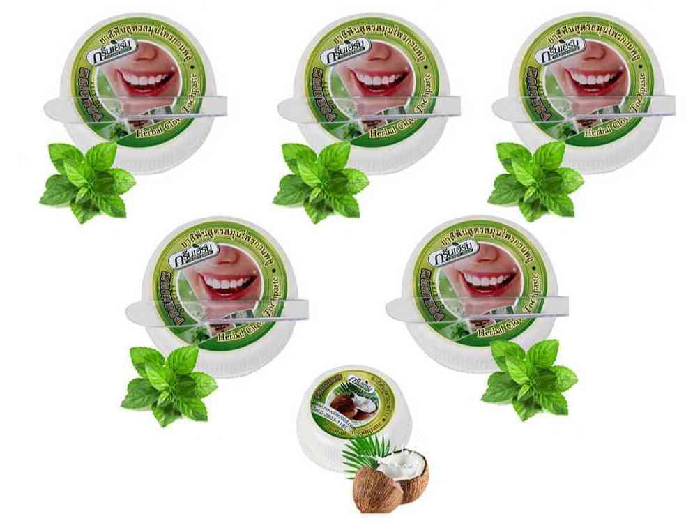отстраняване на петна избелваща натурална билкова паста за зъби от карамфил